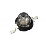 Сверхъяркий светодиод LED 1W Green with lens